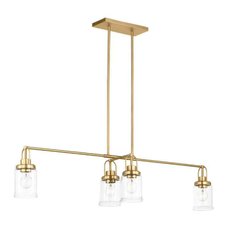 Visual Comfort GLC1184 Anders 4-lt 48" Chandelier - Satin Brass