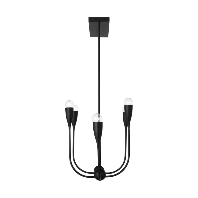 Generation GLC1226 Maya 6-lt 48" Linear Chandelier - Midnight Black
