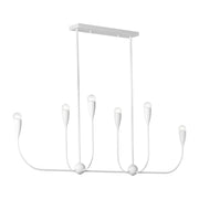 Generation GLC1226 Maya 6-lt 48" Linear Chandelier - Matte White