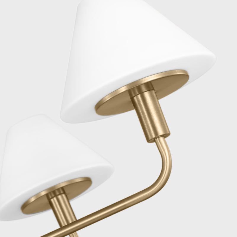 Generation GLC1235 Mendota 5-lt 40" Chandelier - Satin Brass