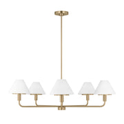 Generation GLC1235 Mendota 5-lt 40" Chandelier - Satin Brass
