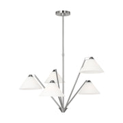 Generation GLC1255 Werley 5-lt 32" Large Chandelier - Brushed Nickel