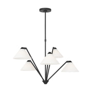 Generation GLC1255 Werley 5-lt 32" Large Chandelier - Midnight Black