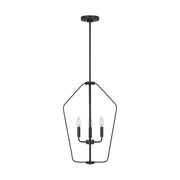 Generation GLC1264 Kennan 4-lt 16" Chandelier - Midnight Black