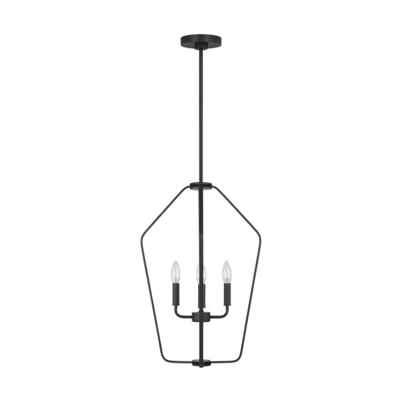 Generation GLC1264 Kennan 4-lt 16" Chandelier - Midnight Black