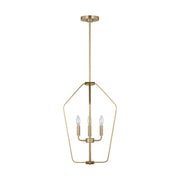 Generation GLC1264 Kennan 4-lt 16" Chandelier - Satin Brass