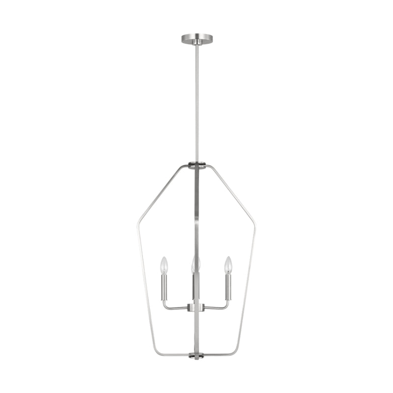 Generation GLC1274 Kennan 4-lt 19" Chandelier - Brushed Nickel