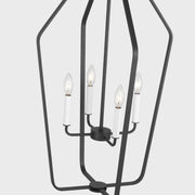 Generation GLC1274 Kennan 4-lt 19" Chandelier - Midnight Black