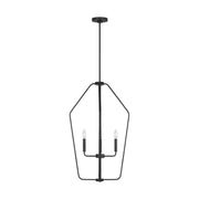 Generation GLC1274 Kennan 4-lt 19" Chandelier - Midnight Black