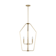 Generation GLC1274 Kennan 4-lt 19" Chandelier - Satin Brass