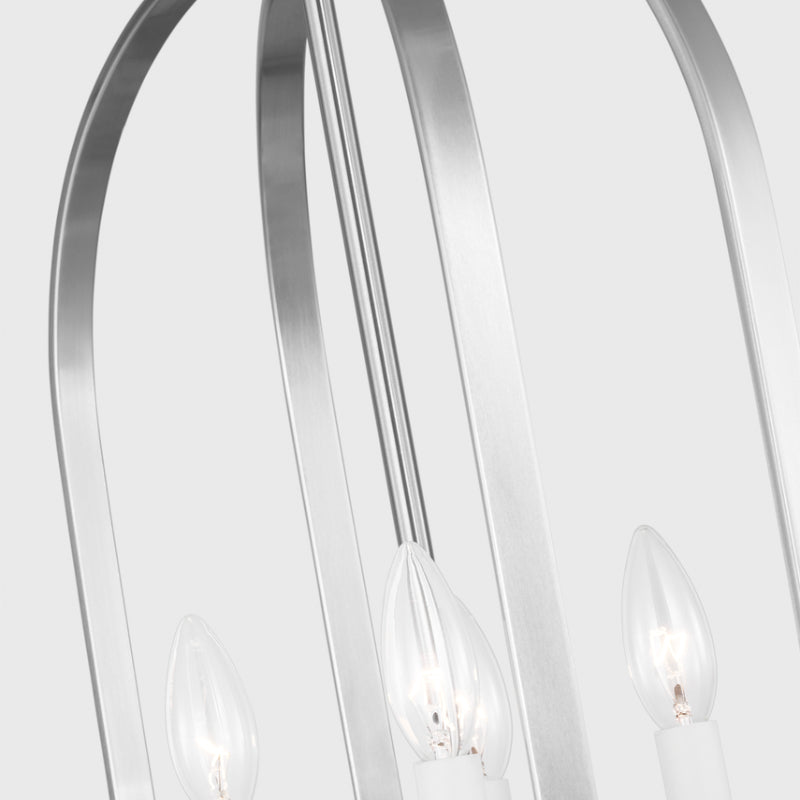 Generation GLC1304 Loretto 4-lt 16" Chandelier - Brushed Nickel