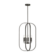 Generation GLC1316 Loretto 6-lt 19" Chandelier - Midnight Black