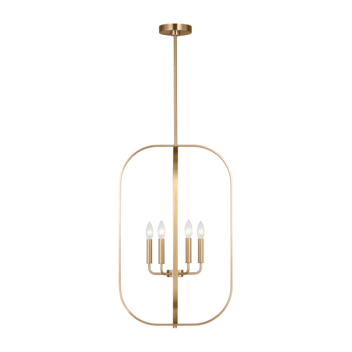 Generation GLC1316 Loretto 6-lt 19" Chandelier - Satin Brass