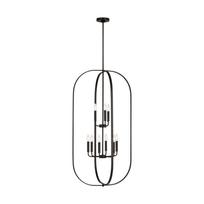 Generation GLC1329 Loretto 9-lt 24" Chandelier - Midnight Black