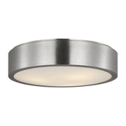 Generation GLF1053 Albee 3-lt 18" Flush Mount - Brushed Nickel