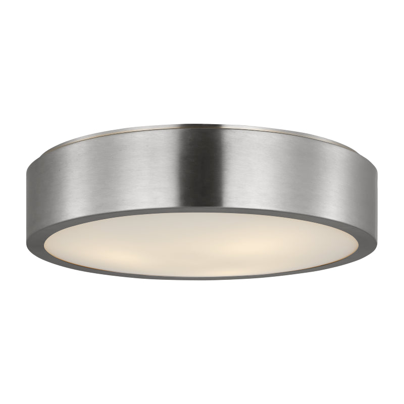 Generation GLF1053 Albee 3-lt 18" Flush Mount - Brushed Nickel