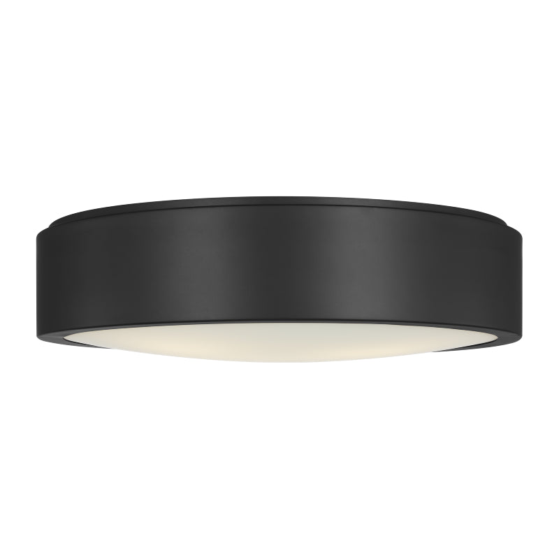 Generation GLF1053 Albee 3-lt 18" Flush Mount - Midnight Black