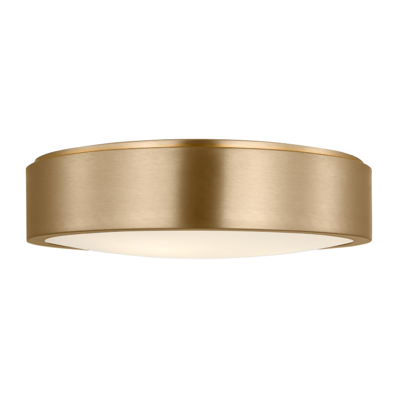 Generation GLF1053 Albee 3-lt 18" Flush Mount - Satin Brass