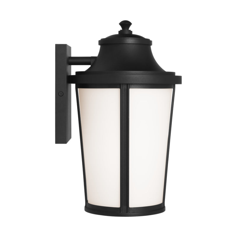 Generation GLO1151 Portola 1-lt 14" Tall Outdoor Medium Wall Lantern - Textured Black