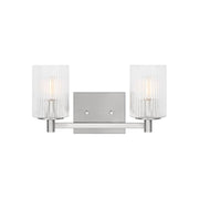 Sea Gull GLV1042EN Lando 2-lt 14" LED Wall/Bath Sconce - Brushed Steel