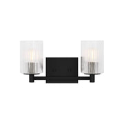 Sea Gull GLV1042EN Lando 2-lt 14" LED Wall/Bath Sconce - Midnight Black