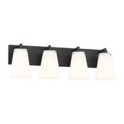 Generation GLV1104 Upson 4-lt 24" Extra Large Vanity Light - Midnight Black