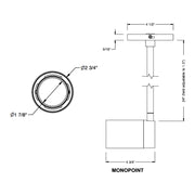 Bruck GX15 3" LED Essential Monopoint