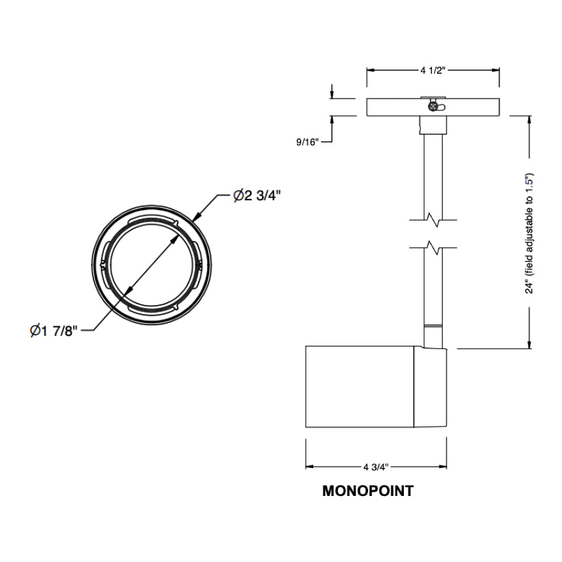Bruck GX15 3" LED Essential Monopoint
