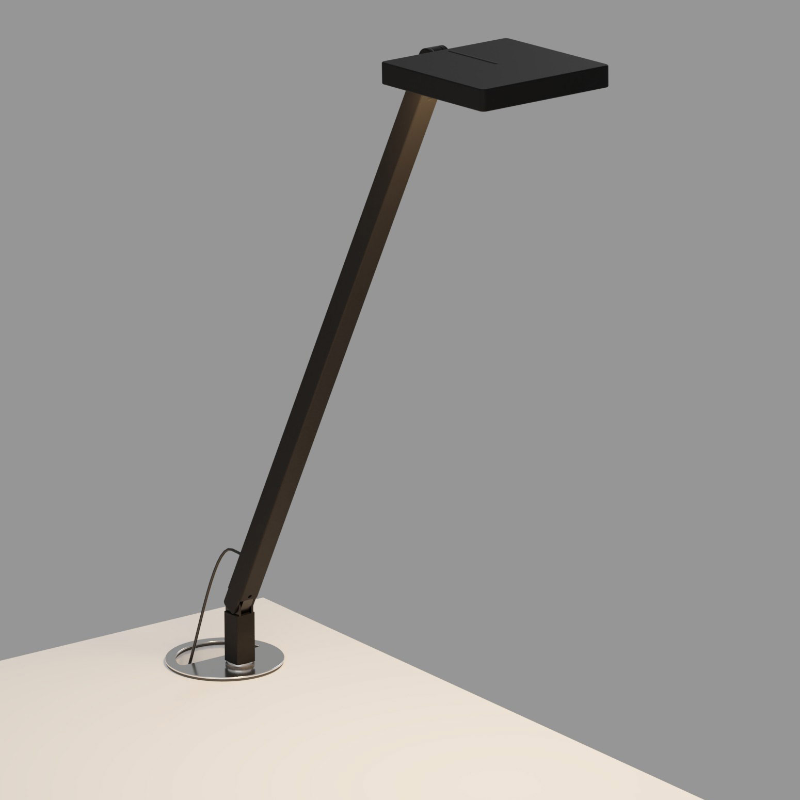 Koncept FCD-1 Focaccia Solo LED Desk Lamp - Matte Black/Grommet Mount