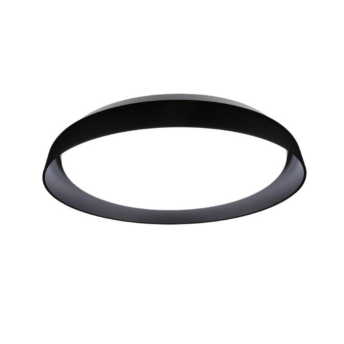 Kuzco FM43117 Hampton 1-lt 17" LED Flush Mount, 5CCT Selectable-Black