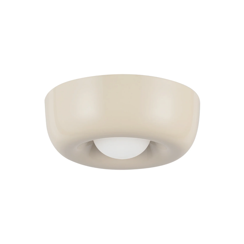 Kuzco FM68506 Hayden 1-lt 6" LED Flush Mount - Pearl White
