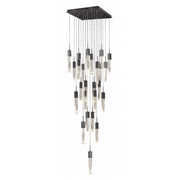 Avenue Lighting HF1904 Aspen 25-lt 28" LED Pendant - Dark Bronze/Bubbled