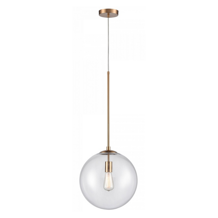 Avenue Lighting HF4201 Delilah 1-lt 14" Pendant - Aged Brass
