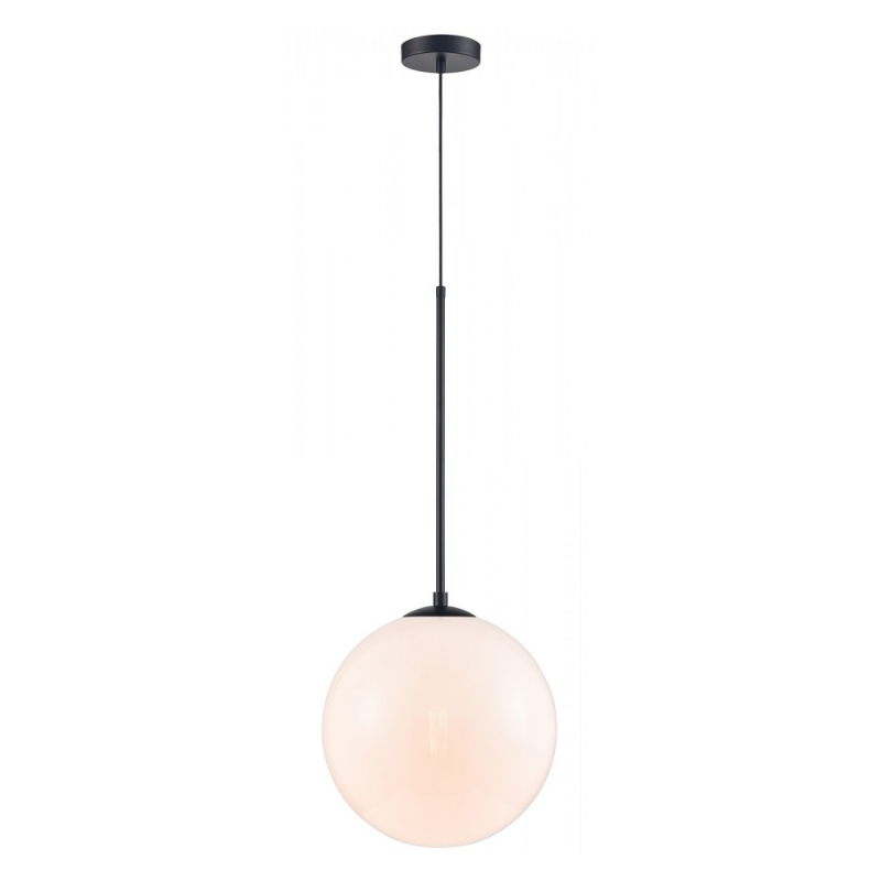 Avenue Lighting HF4201 Delilah 1-lt 14" Pendant - Black/White