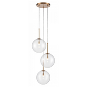 Avenue Lighting HF4233 Delilah 3-lt 17" LED Pendant - Aged Brass