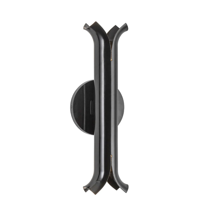 Kuzco WS89714 Husk 1-lt 14" LED Wall Sconce - Glossy Black