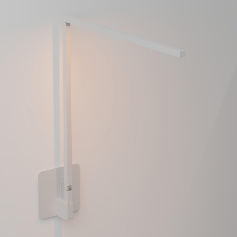 Koncept ZBD1000 Z-Bar Solo Gen 4 LED Desk Lamp, Wall Mount - Matte White/Hardwire Wall Mount
