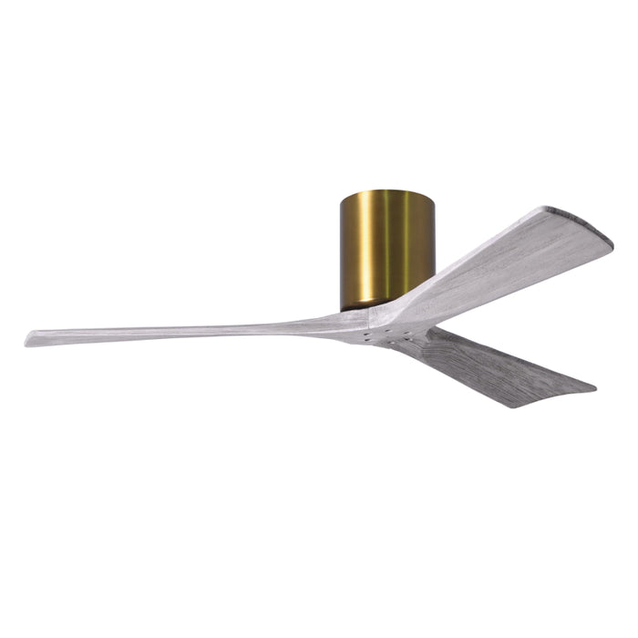Matthews Fan IR3H Irene-3H 52" Hugger Ceiling Fan - Brushed Brass/Barn Wood