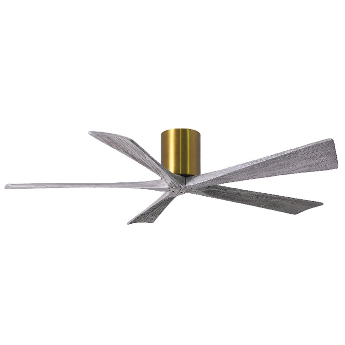 Matthews Fan IR5H Irene-5H 60" Hugger Ceiling Fan - Brushed Brass/Barn Wood
