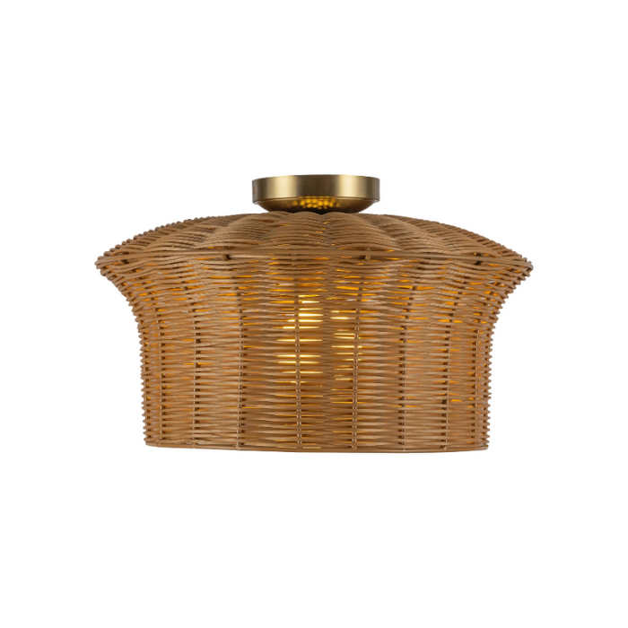 Alora Mood SF641016 Kai 1-lt 16" Semi-Flush Mount - Brushed Gold