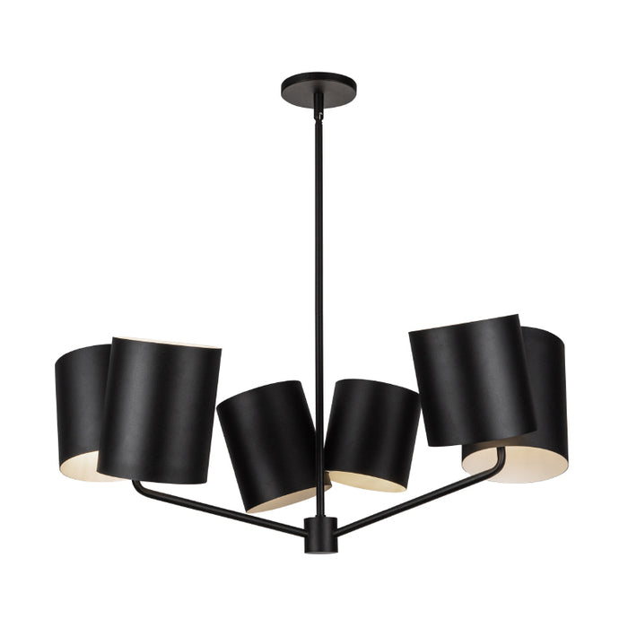 Kuzco CH58830 Keiko 6-lt 31" Chandelier-Black