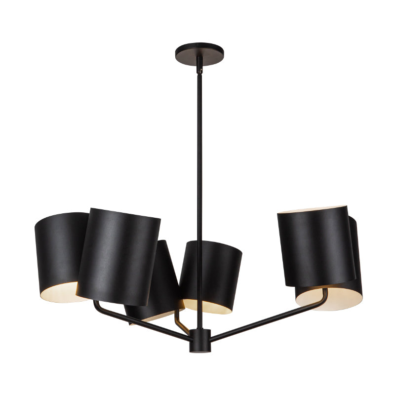 Kuzco CH58830 Keiko 6-lt 31" Chandelier-Black