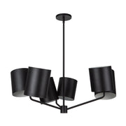 Kuzco CH58830 Keiko 6-lt 31" Chandelier-Black