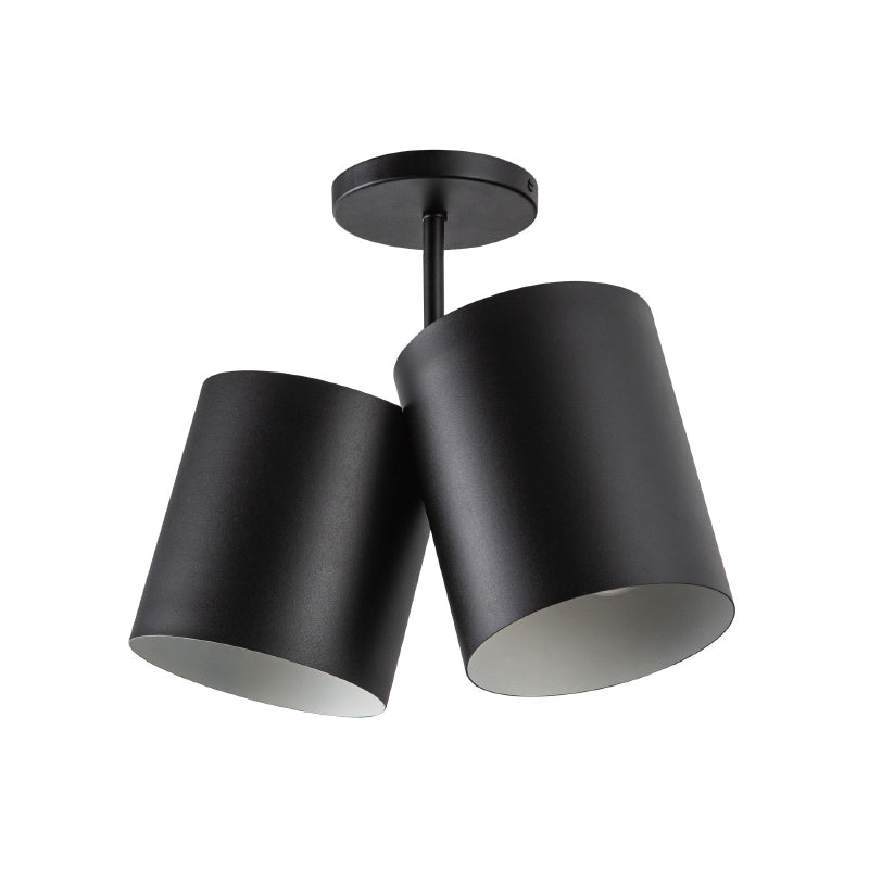Kuzco SF58814 Keiko 2-lt 14" Semi Flush-Black