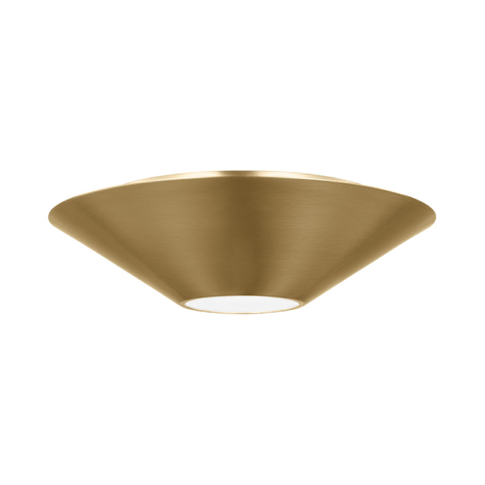 Visual Comfort KF1111 Echo 1-lt 12" LED Medium Flush Mount and Wall Sconce - Burnished Brass