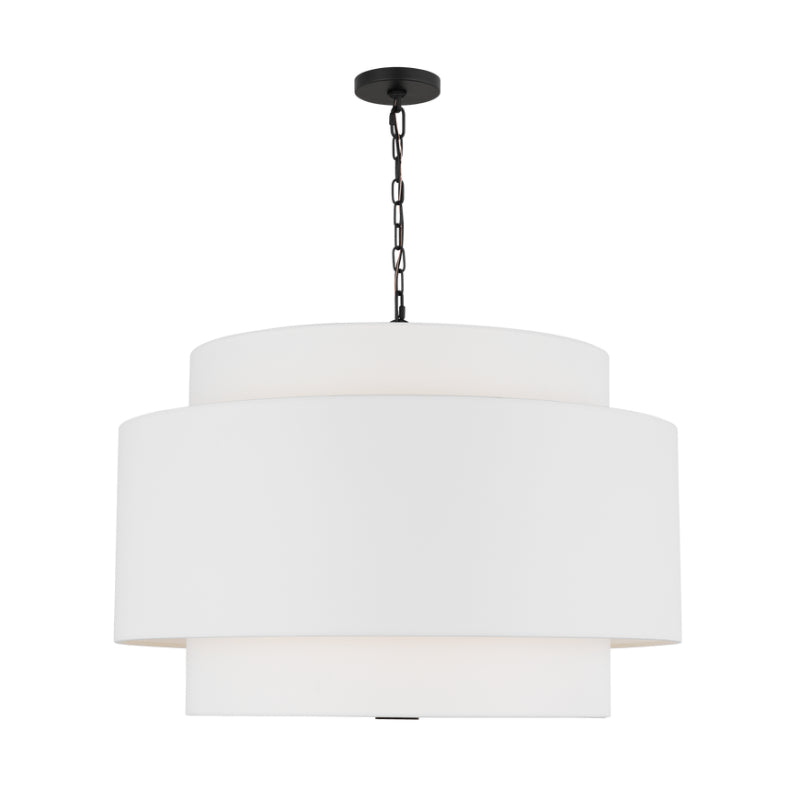 Visual Comfort KSP1184 Sawyer 4-lt 32" LED Extra Large Hanging Pendant - Midnight Black