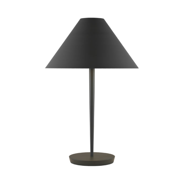 Visual Comfort KT1461 Contra 1-lt 25" Tall Medium Table Lamp - Matte Charcoal Black
