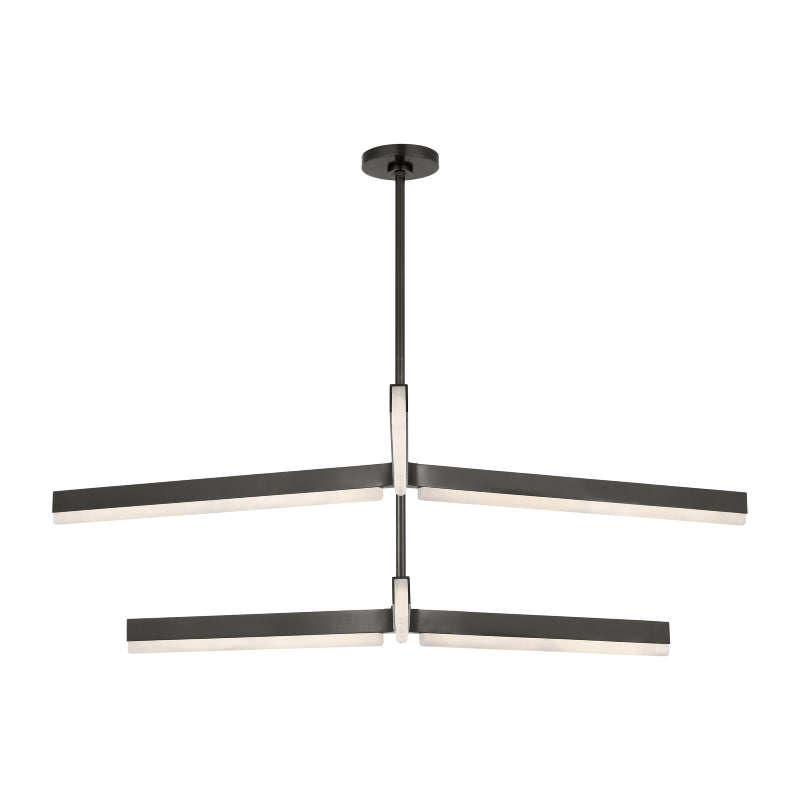 Visual Comfort KWCH704 Linea 4-lt 56" 2-Tier LED Chandelier