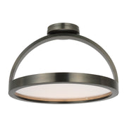 Visual Comfort KWFM191 Cerne 16" LED Semi Flush - Dark Bronze