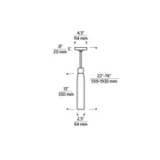 Visual Comfort KWPD496 Volver 1-lt 3" LED Pendant